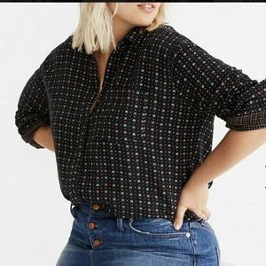 Madewell oversized ex boyfriend top